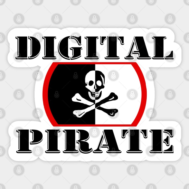 Digital Pirate - Programmer Coding Digital Marketeer Sticker by PlanetMonkey